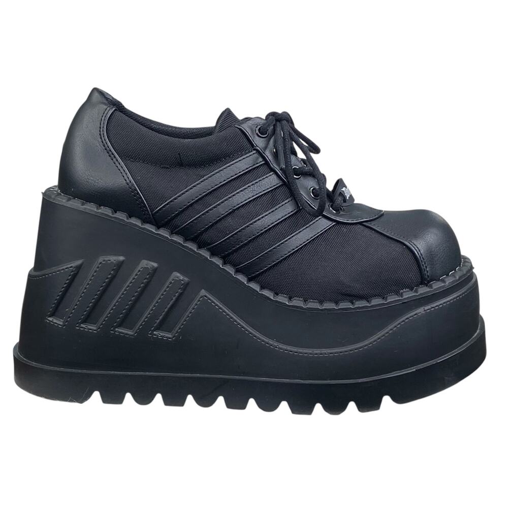 Demonia Black Platform Combat Boots